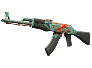StatTrak™ AK-47 | Аквамариновая месть (Немного поношенное)